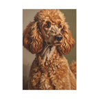 Poodle Oil Portrait canvas print by Tritan, front