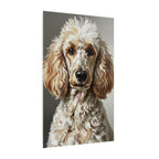 Poodle Oil Portrait canvas print by Tritan, side