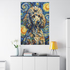 Poodle Post-Impressionist canvas print by Tritan, desk wall