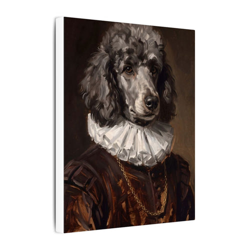 Gallery-wrapped canvas side profile showing the 0.75 inch depth