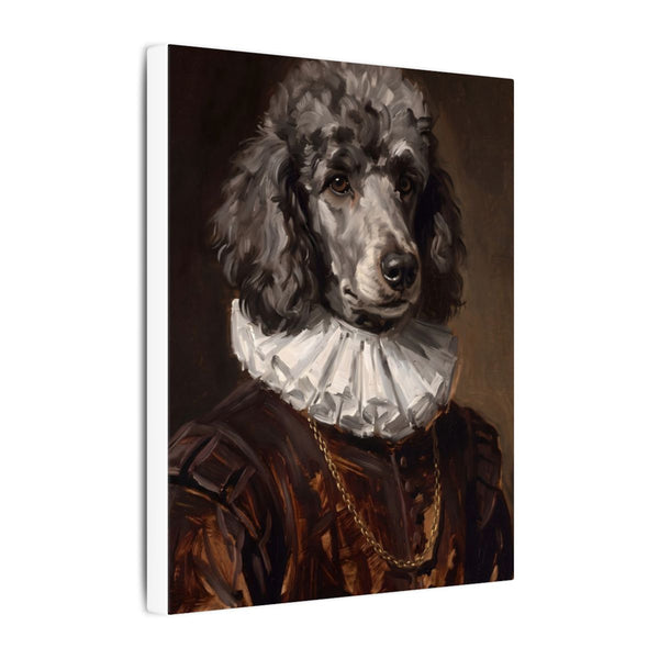 Poodle Renaissance Royal Portrait Canvas Wall Art, Regal Dog Painting, Poodle Lover Gift, Stretched Canvas