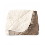 Poodle Renaissance Royal sherpa blanket by Tritan, folded