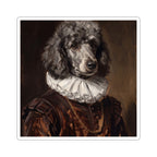 Poodle Renaissance Royal vinyl sticker by Tritan, front