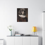 Poodle Renaissance Royal canvas print by Tritan, desk wall