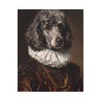 Poodle Renaissance Royal canvas print by Tritan, front