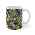 Poodle Watercolor ceramic mug by Tritan, right handle