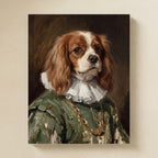 Cavalier King Charles Spaniel Renaissance Royal matte poster print by Tritan, angled view