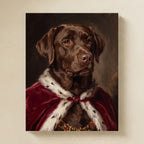 Labrador Retriever Kings & Queens matte poster print by Tritan, angled view