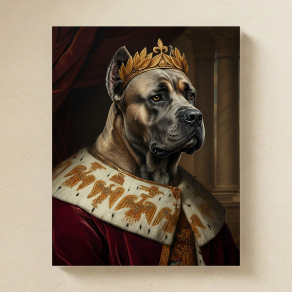 Cane Corso Kings & Queens Royal Portrait Matte Poster, Regal Dog Art Print, Cane Corso Lover Gift, Wall Art