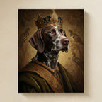 German Shorthaired Pointer Kings & Queens matte poster print by Tritan, angled view