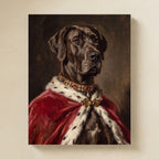 Great Dane Kings & Queens matte poster print by Tritan, angled view