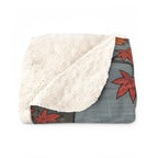 Australian Shepherd sherpa blanket by Tritan, folded