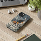 Beagle tough phone case by Tritan, on a desk