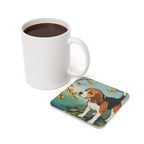 Beagle Drink Coaster by Tritan, size and detail view