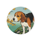 Beagle Drink Coaster by Tritan, front studio view