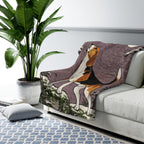 Beagle sherpa blanket by Tritan, on sofa