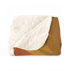 Bernese Mountain Dog sherpa blanket by Tritan, folded