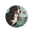 Bernese Mountain Dog Drink Coaster by Tritan, front studio view