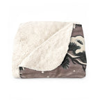 Bernese Mountain Dog sherpa blanket by Tritan, folded