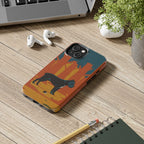 Cane Corso tough phone case by Tritan, on a desk
