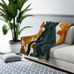 Cane Corso Sherpa Fleece Blanket by Tritan, angled detail view