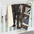 Cane Corso Sherpa Fleece Blanket by Tritan, room context view