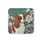 Cavalier King Charles Spaniel Drink Coaster by Tritan, angled detail view