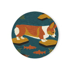 Corgi Drink Coaster by Tritan, front studio view