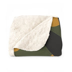 Corgi sherpa blanket by Tritan, folded
