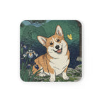 Corgi Drink Coaster by Tritan, angled detail view