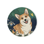 Corgi Drink Coaster by Tritan, front studio view