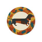 Dachshund Drink Coaster by Tritan, front studio view