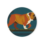 English Bulldog Drink Coaster by Tritan, front studio view