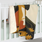 English Bulldog sherpa blanket by Tritan, on bed