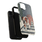 English Bulldog tough phone case by Tritan, two-piece layers