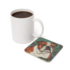English Bulldog Drink Coaster by Tritan, size and detail view