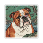 English Bulldog vinyl sticker by Tritan, front