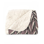 English Bulldog sherpa blanket by Tritan, folded