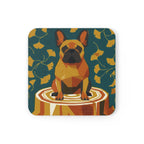 French Bulldog Drink Coaster by Tritan, angled detail view