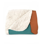 French Bulldog sherpa blanket by Tritan, folded