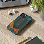 German Shepherd tough phone case by Tritan, on a desk