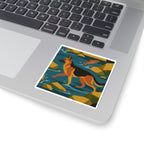 German Shepherd vinyl sticker by Tritan, on a laptop