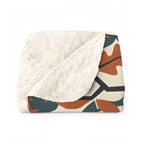 German Shepherd sherpa blanket by Tritan, folded