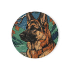 German Shepherd Drink Coaster by Tritan, front studio view