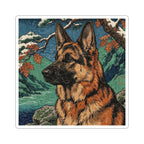 German Shepherd vinyl sticker by Tritan, front