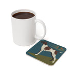 German Shorthaired Pointer Drink Coaster by Tritan, size and detail view
