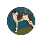 German Shorthaired Pointer Drink Coaster by Tritan, front studio view