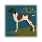 German Shorthaired Pointer vinyl sticker by Tritan, front