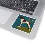 German Shorthaired Pointer vinyl sticker by Tritan, on a laptop