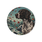 German Shorthaired Pointer Drink Coaster by Tritan, front studio view